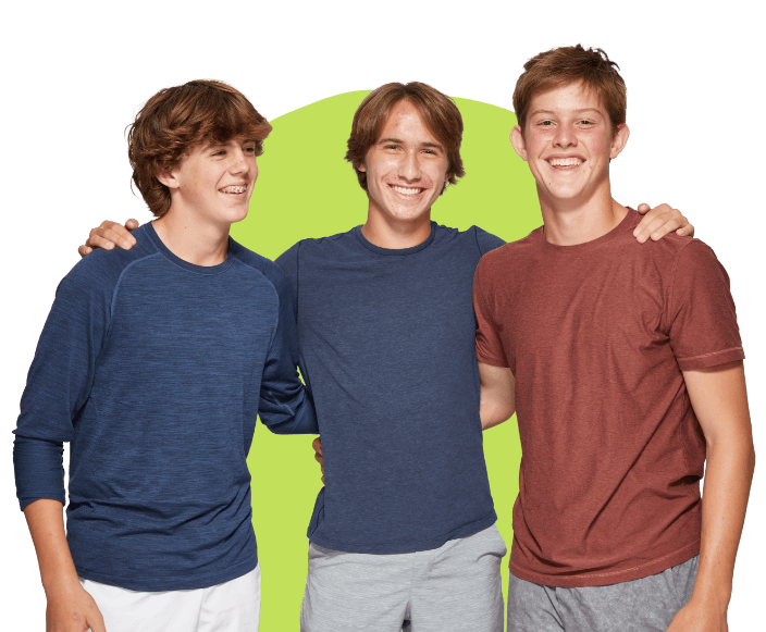 Group of Three Teenage Boys
